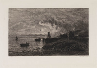 TvB G 4131
<br/>
Landschap met een meer en een steiger
<br/>
<em>Forberg, Carl Ernst (1844-1915)</em>